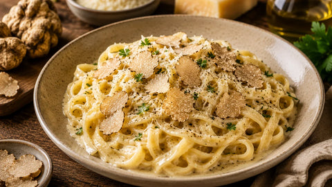 Tagliatelle with Fresh White Truffle and Parmesan Cream