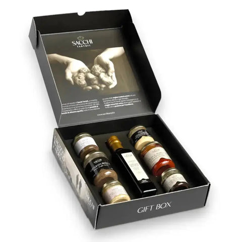 Terra Ross gourmet truffle gift sets with oils, sauces, salts and preserved truffle products