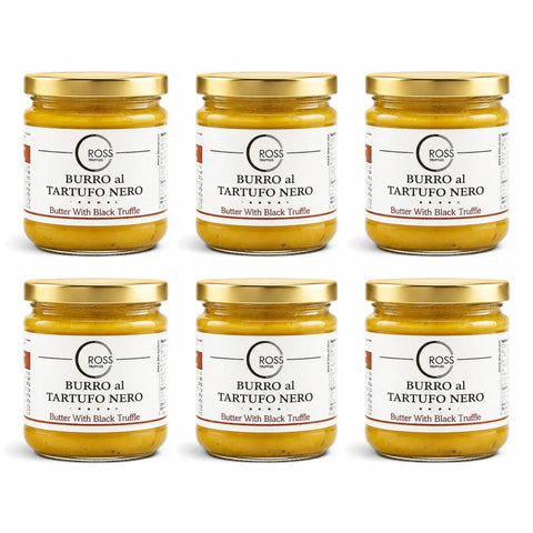 Twelve 80 g jars of Black Truffle Butter with 6% Tuber aestivum