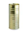 Tall gold-colored metal can of Black Truffle Carpaccio in Olive Oil product