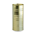Gold cylindrical tin canister with ribbed design for Black Truffle in Brine product