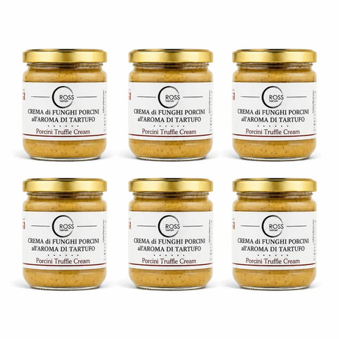 Six 500 g jars of Porcini Mushroom Truffle Cream with 78% Boletus edulis