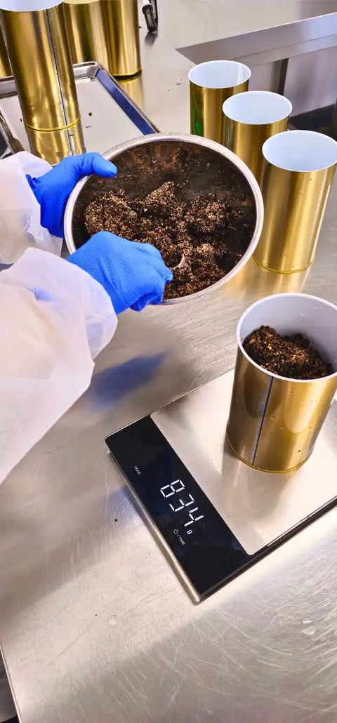 Professional truffle product preparation for restaurant and food-production supply